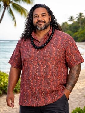 TANOA Aloha button down Hawaii Men’s 2X
